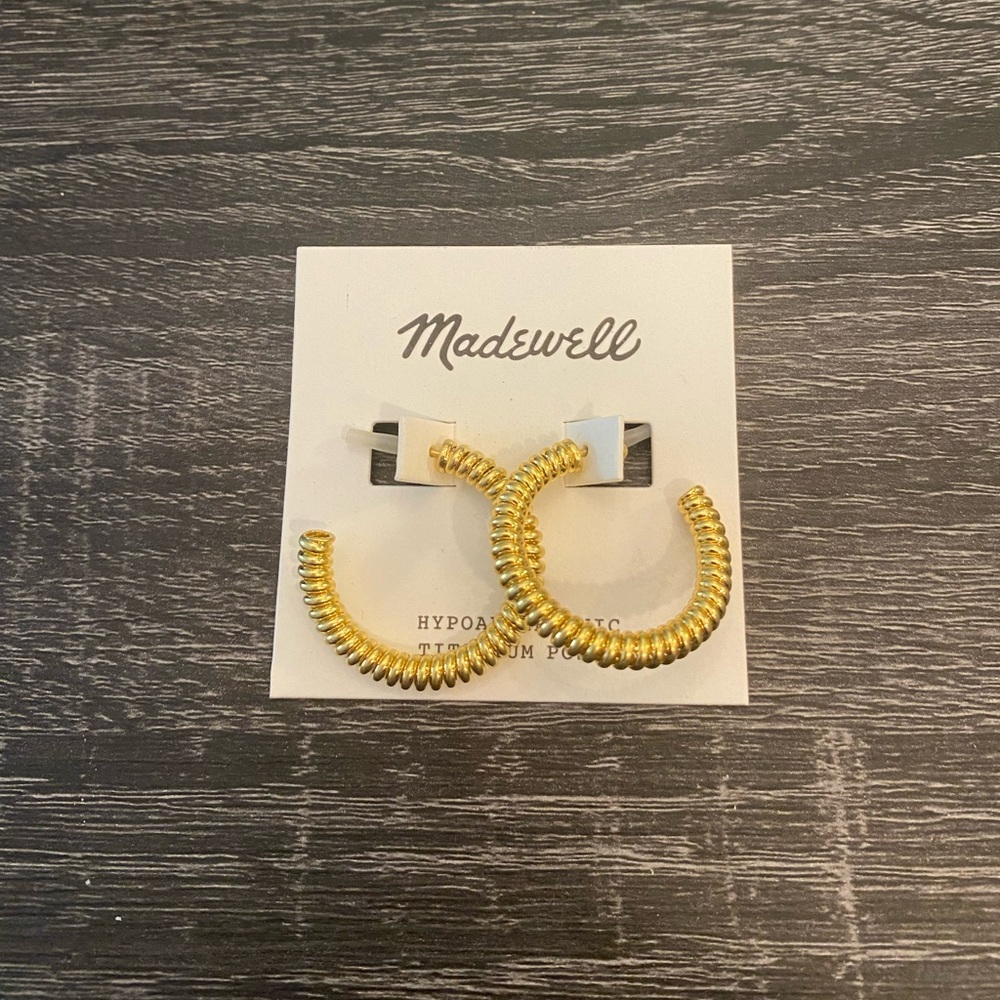 Madewell Gold Hoop Earrings